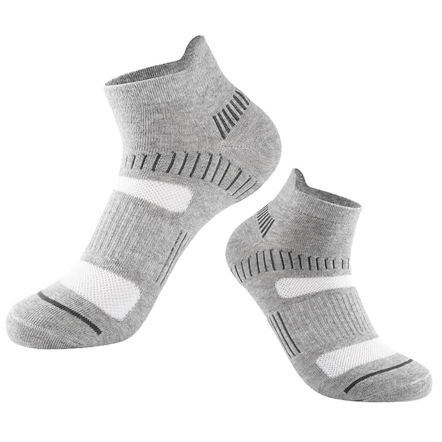 Calcetines deportivos bajos para hombre, absorbentes del sudor, compresivos, con soporte para el tobillo, de algodón transpirable, para correr y entrenar en el gimnasio