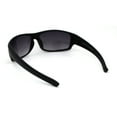 thumbnail image 4 of Mens Rectangular Warp Plastic Sport Bi-focal Reading Lens Sunglasses Matte Black 3.5, 4 of 4