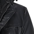 thumbnail image 4 of Men's Hoodies Zipper Long Sleeve Blouse Casual Plaid Granular T-Shirt Tops Solid Coat, 4 of 7