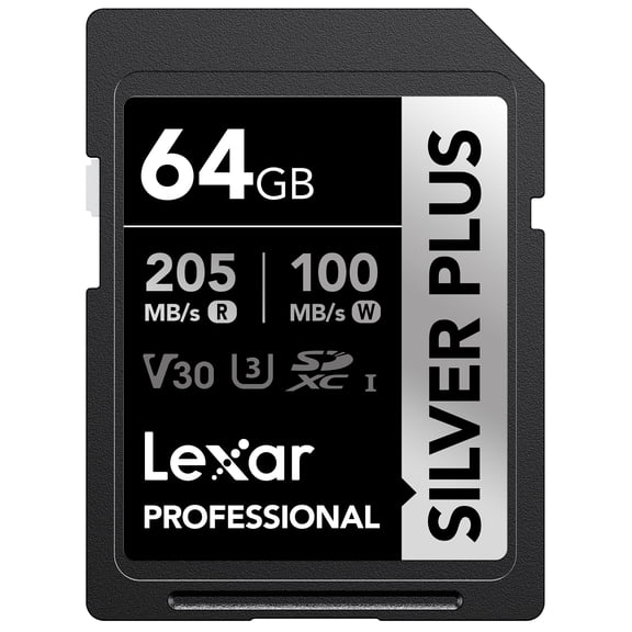 Lexar Professional SILVER PLUS SDXC UHS-I Card, 64 GB