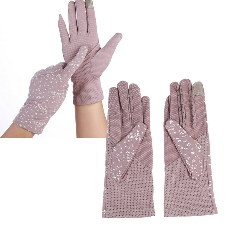 Nutrianeous Gloves Womens Glives UV Protective Anti Fishing Hand Telefingers Outdoor Purple Miss, Women's, Size: One Size