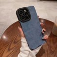 thumbnail image 1 of Luxury Matte Soft Leather Case For iPhone 15 14 13 12 11 Pro Max Plus Camera Protector Cases Shockproof Cover Phone Accessories, 1 of 7