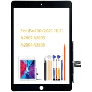 A-MIND for iPad 9 10.2" 2021 Screen Replacement, for iPad 9th Generation A2602 A2603 A2604 A2605 Touch Screen Digitizer