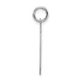 thumbnail image 2 of Sterling Silver/Rhodium-plated Satin Number 20 Charm QPM20, 2 of 3