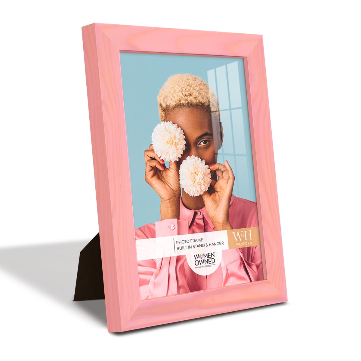 Woodgrain 6 in. x 8 in. Sunset Pink Picture Frame