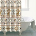 thumbnail image 4 of Boho Earthy Retro Shower Curtain 72x72 Inches Quick-Dry Polyester Curtain with Plastic Hooks Artistic Ethnic Tribal Style, 4 of 5