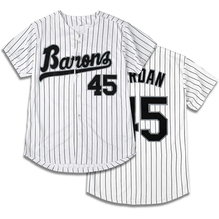 Birmingham Barons #45 Retro Jordan Baseball Jersey Stitched Black