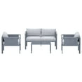 thumbnail image 6 of Deko Living 4 Place Seating Outdoor Gray Sofa and Table Set, 6 of 6