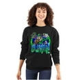 thumbnail image 3 of Airbrushed Woodsy Owl Be Green Unisex Plus Size Sweatshirt Brisco Brands 2X, 3 of 5