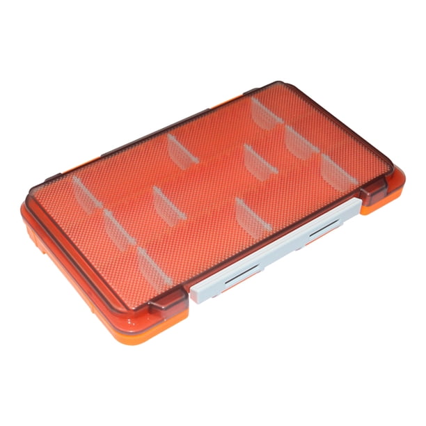 Caja de pesca Cebo portátil Parche ajustable Grano Gancho Titular Al aire libre rojo