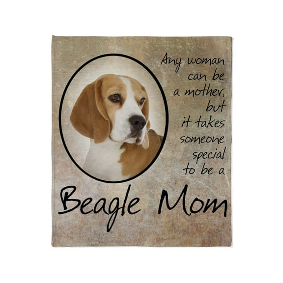 CafePress - Beagle Mom Throw Blanket - Soft Fleece Throw Blanket, 50"x60" for All Ages