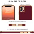 thumbnail image 2 of iPhone 11 Case, Phone Cases for iPhone 11, Slim Fit Soft TPU with Adjustable Wristband Kickstand Scratch Resistant Shockproof Protective Cover for Apple iPhone 11 6.1 Inch 2019, Wine Red, 2 of 18