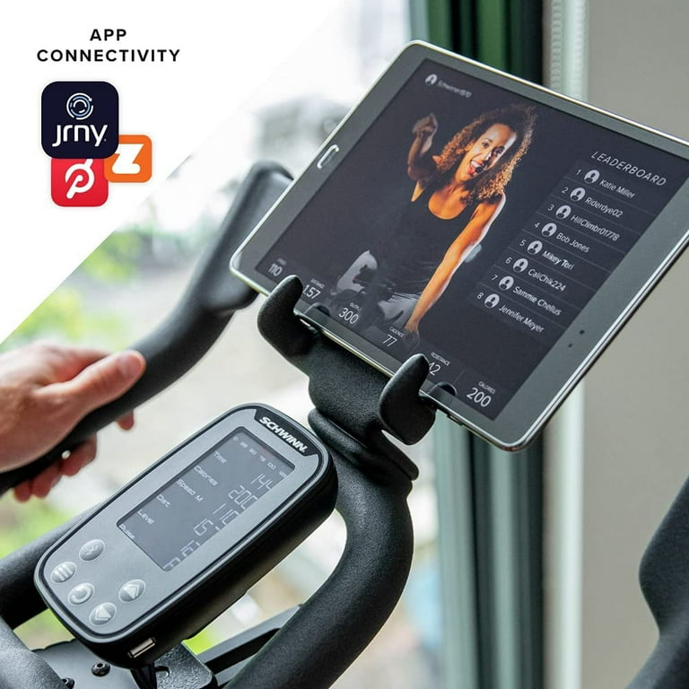 Schwinn 100873 IC4 Indoor Cycling Bike with Tablet Holder Bundle with Sealy Personal Deep Tissue Muscle Massager and Bonus Fitness Wellness Suite
