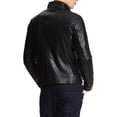 thumbnail image 2 of New Men Quilted Leather Jacket 100% Genuine Soft Lambskin Biker Bomber A123, 2 of 3