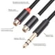 thumbnail image 5 of Adaptador de 6,35 mm a RCA Multi RCA hembra a 1/4 de pulgada para estudio / actuación en vivo WDOplteas Para estrenar, 5 of 9