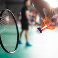 thumbnail image 4 of 3pcs Badminton Ball Shuttlecock Outdoor Training Game Shuttlecock (Orange), 4 of 8