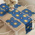 thumbnail image 2 of Ambesonne Astrology Table Runner & Placemats, Astronomic Ornaments, Placemat 4 pcs + Runner 16"x72", Yellow Brown and Blue, 2 of 2