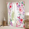 thumbnail image 3 of Manfei Vintage Floral Black Out Curtains,Rustic Butterfly Curtains Pack of 2 (42x63 Each),Watercolor Flowers Hydrangea Bedroom Curtains For Kids,Breathable Home Decor, 3 of 6