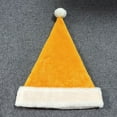 thumbnail image 6 of Christmas Santa Hat for Women Soft Plush Pom Pom Santa Hat Color: Yellow Size: One Size, 6 of 6