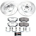thumbnail image 3 of PowerStop Front Z26 Street Warrior Carbon-Fiber Ceramic Brake Pad and Drilled and Slotted Rotor Kit Fits: CHEVROLET SAAB Select Models K3031-26, 3 of 9