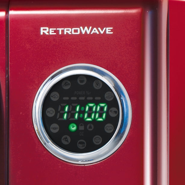 Nostalgia Retro Microwave, 0.9 Cu. Ft., Red