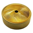 thumbnail image 5 of CastelloUSA Cowrie Timeless Gold Tempered Glass Crystal Round Vessel Sink - 16 in., 5 of 5