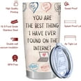 thumbnail image 3 of Gifts for Women Men, Anniversary Romantic Gifts for Her Him, Valentines Day Gifts for Boyfriend from Girlfriend, Birthday Valentine Gifts for Wife from Husband - Stainless Steel Tumbler 20oz, 3 of 6