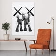 thumbnail image 5 of PPHAOSHO Mutual Support Kaws Poster frameless Painting Canvas Wall Posters Art Picture Print Modern Home Decor 20x30inch, 5 of 5