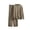 Khaki, variant on Ltctricy Women's Fall Sweater Outfits 2 Piece Knitted Long Sleeve Mock Neck Pullover Tops and Wide Leg Pants Trendy Sets