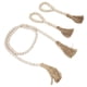 thumbnail image 4 of Guirnalda de cuentas de madera ANGGREK Decoración de Pared Material Natural, 4 of 8
