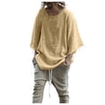 thumbnail image 1 of Qiopertar Liquidation à Moins de 5$ Pull Mode Homme Col Rond Blouse à Manches Longues Chandail en Molleton Blouse en Liquidation Offres d'Accès Anticipé, 1 of 5