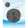 thumbnail image 3 of Best 12Pcs Scourer Steel Wool Scrubber - Steel Wool for Cleaning Dishes Pans Pots Ovens Grills Stainless Steel Scrubber for Kitchen Sinks Cleaning Steel Wool Pads Metal Scrubber, 3 of 8