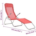 thumbnail image 2 of vidaXL Deckchairs Outdoor Lounge Chairs Folding Sunlounger Sunbed Textilene, 2 of 8