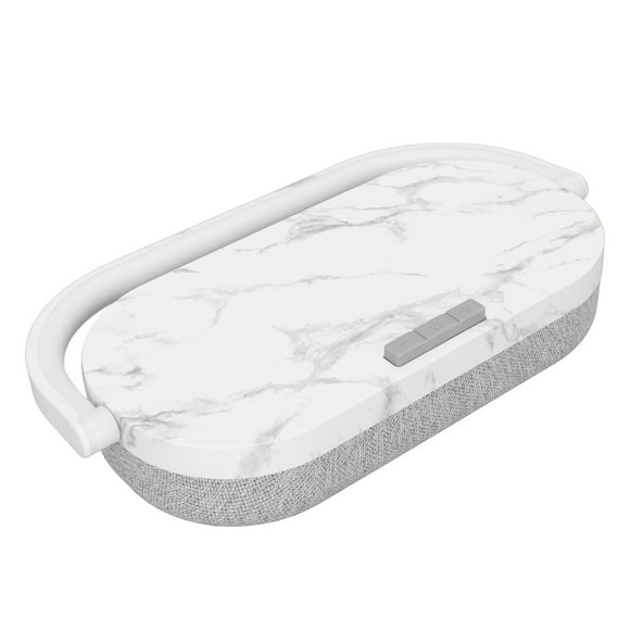 Night Light Speaker, Music Bedside Lamp 4 in 1 Multifunctional Phone Holder Speaker for Wife for Dad for Men Marbling