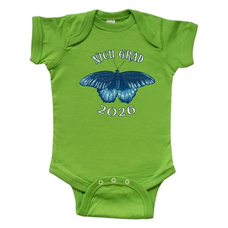

Inktastic NICU Grad 2026 with Blue Butterfly Gift Baby Boy or Baby Girl Bodysuit