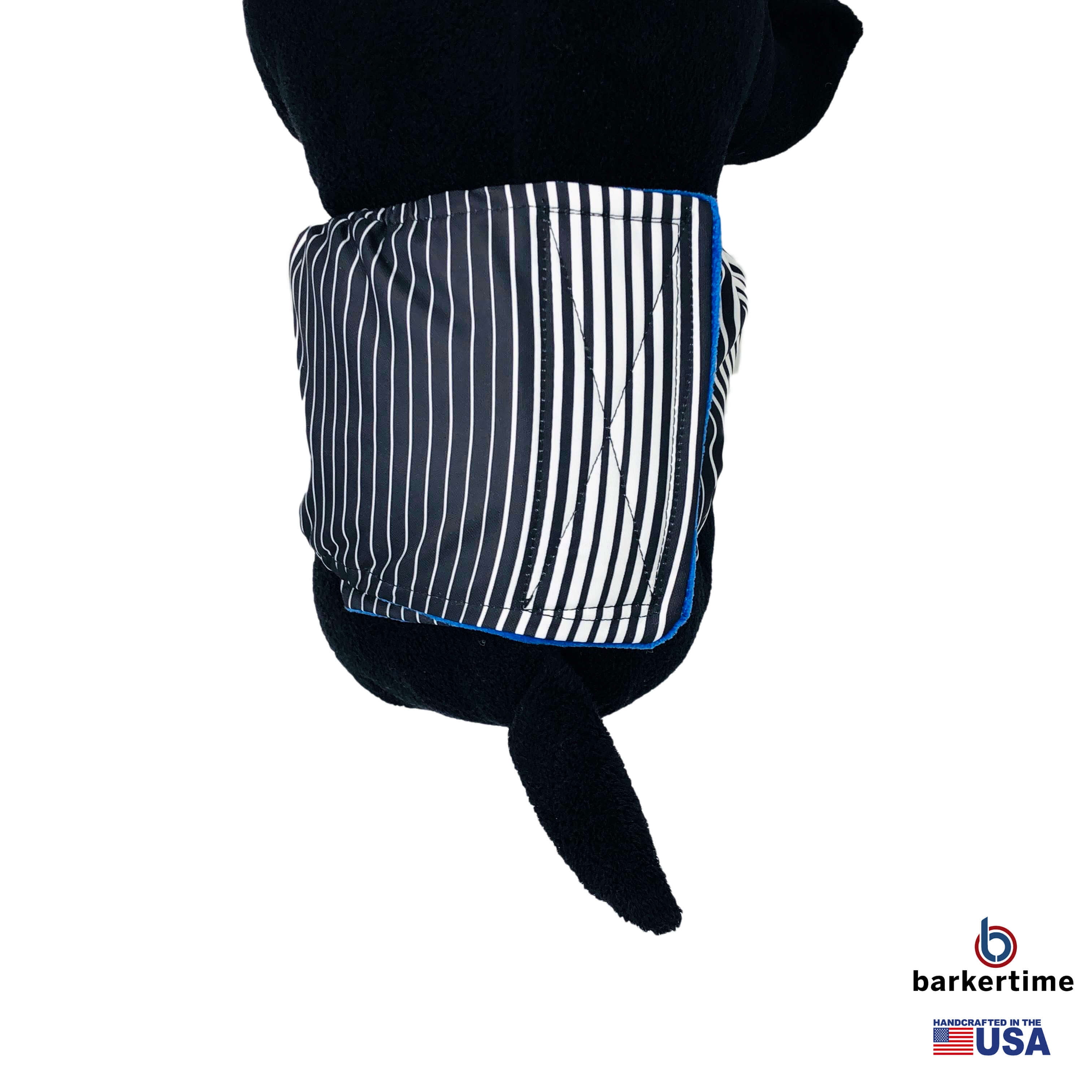 Barkertime Black Stripes Dog Belly Band Male Wrap