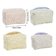 thumbnail image 5 of Elegan Cotton Fabric Makeup Organized Bag With Elegant Flower Pattern Travel Makeup Storage Case for Women Girls, 5 of 9