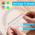 thumbnail image 2 of Redempat 10pieces Plastic Protractor 180 Exquisite Craftsmanship Scratch-proof And Tear-resistant ABS Drawing, 2 of 6