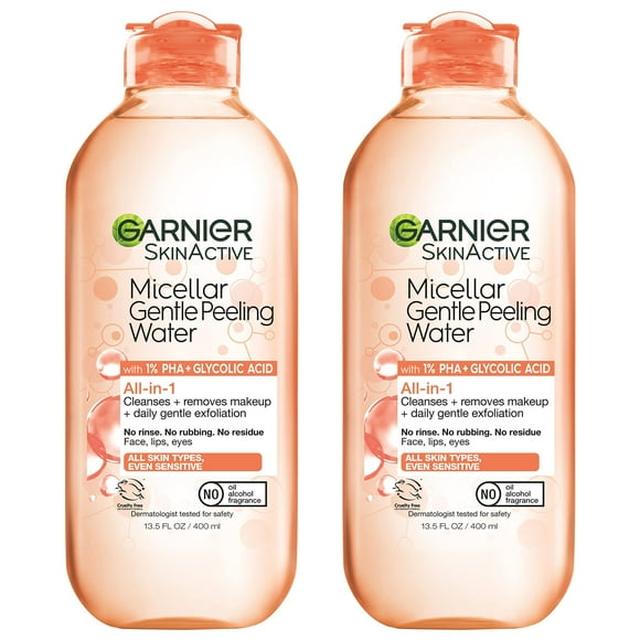Limpiador facial y desmaquillante Garnier SkinActive, paquete de 2