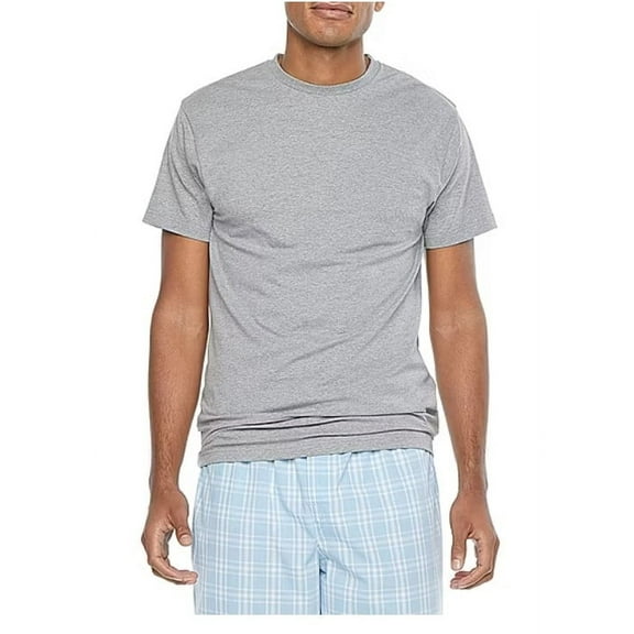 2XL Stafford Dry   Cool Breathable Mesh Mens 4 Pack Short Sleeve Crew Neck Moisture Wicking T-Shirt Big Black/Gray