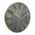 thumbnail image 2 of Reloj de pared nórdico de 12 pulgadas, redondo, silencioso, sin tictac, decorativo. Oro bronce, 2 of 9