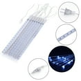 thumbnail image 5 of Outdoor Christmas Lights - 12 Inch 8 Tubes, Waterproof LED Meteor Shower Icicle Lights, Rain Drop String Lights for Christmas Party, Tree & Yard Decor (Blue), 5 of 6