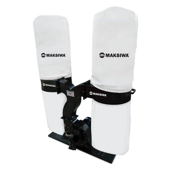 Maksiwa International Dust Collector 2760 Cfm 127/220V 1 Phase 3Hp 3 Entry