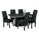 thumbnail image 4 of Comedor Giza 6 Sillas Tubular Madera y Cubierta Cristal Negro MOBILKRAFT, 4 of 5
