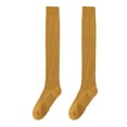 thumbnail image 2 of Eoperou 1 Pair Women Winter Stockings Solid Color Thick Warm Soft High Elasticity Anti-slip Cold Resistant Mini Skirt Stockings Over-the-knee Length Long Socks, 2 of 7