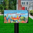 thumbnail image 2 of 5 O'clock Parrot Summer Large Magnetic Mailbox Cover Tropical Beach Oversized, 2 of 5