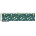 thumbnail image 2 of Abstract Fabric by the Yard, Repetitive Pattern with Colorful Contemporary Art Geometric Shapes, Decorative Upholstery Fabric for Sofas and Home Accents, Dark Teal Multicolour by Ambesonne, 2 of 4