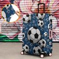thumbnail image 4 of Blue Soccer Balls Pattern Luggage Cover Fashion Suitcase Cover Baggage Covers Fit 25-28 Inch Luggage (Go Travel), 4 of 5