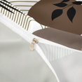 thumbnail image 4 of Castle Fairy Minimalist Brown Circle Twin Bedding for Women, Line Art Leaves Duvet Cover Set for Bedroom, Beige and White,Grey Reversible,2pcs,No Comforter, 4 of 6