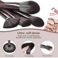 thumbnail image 3 of 12 Pcs Makeup Brush Set Premium Synthetic Bristles Foundation Make Up Brushes Concealers Eyeshadow Make-up Brush Sets (Coffee), 3 of 4